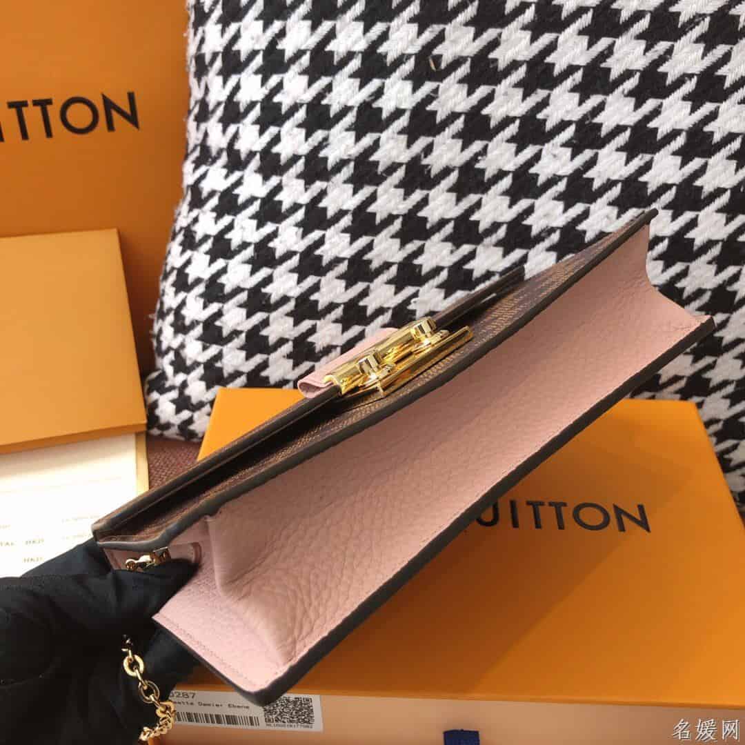 LV 咖啡棋盘格CROISETTE链条包 N60287 N60288