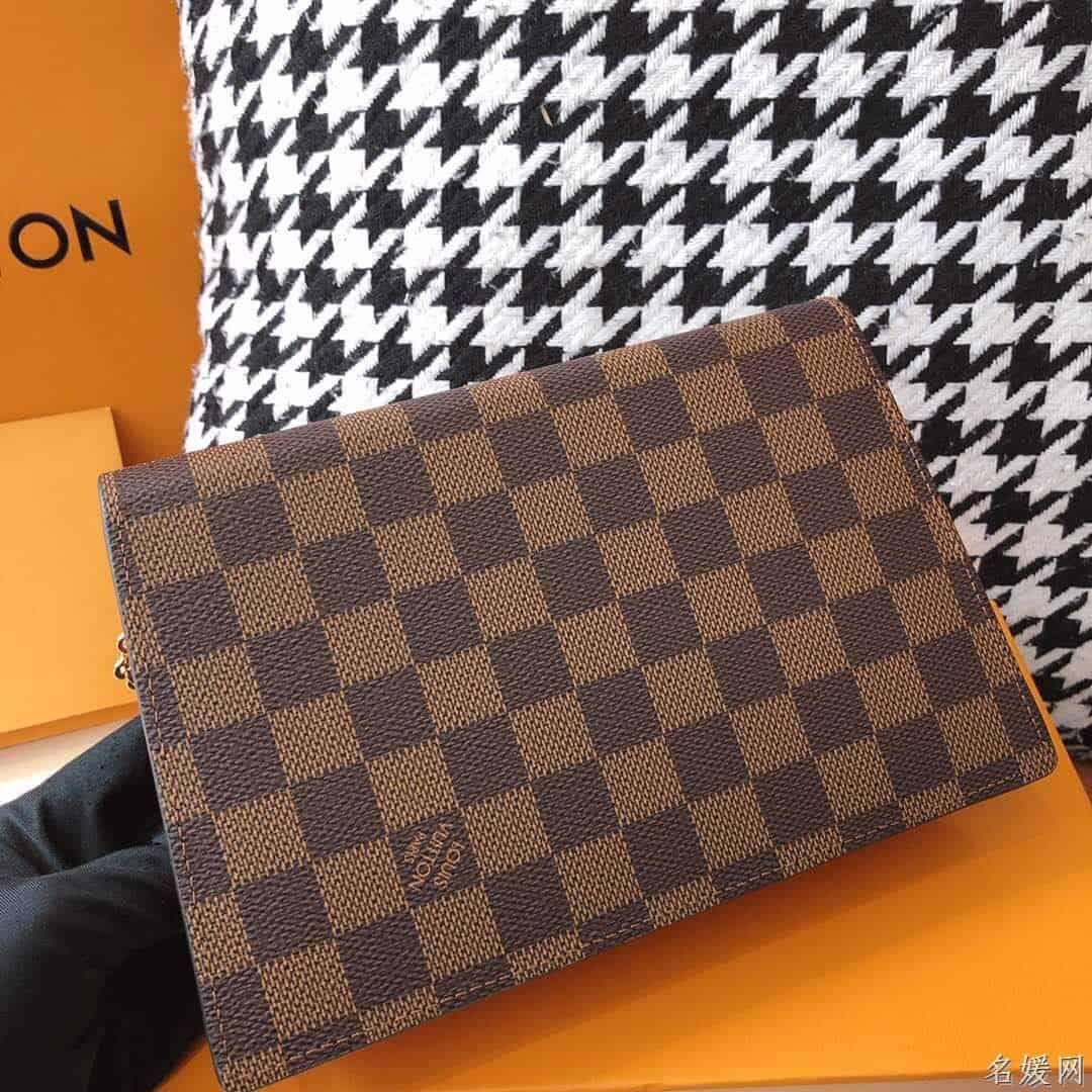 LV 咖啡棋盘格CROISETTE链条包 N60287 N60288