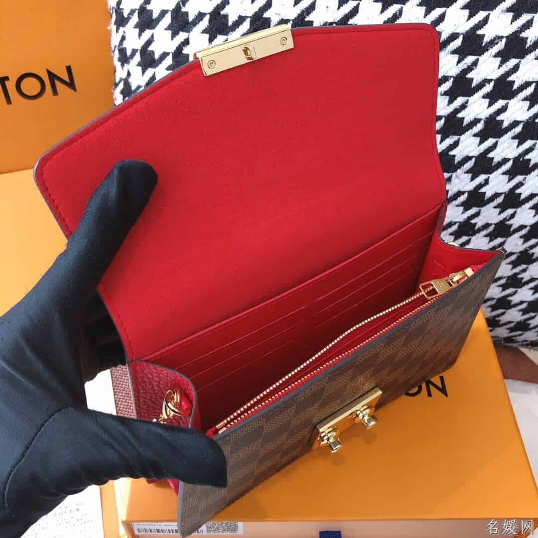 LV 咖啡棋盘格CROISETTE链条包 N60287 N60288