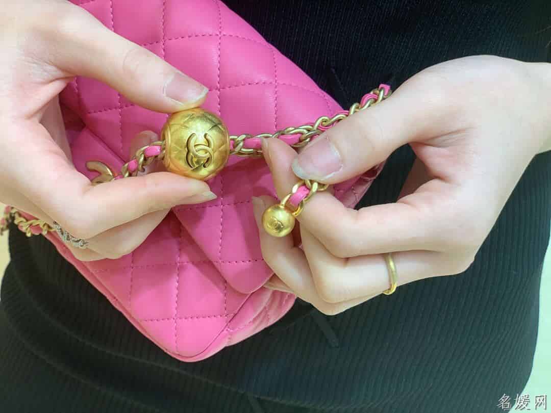 Chanel/香奈儿 2020新款CF方胖子大金珠链条包 AS1786