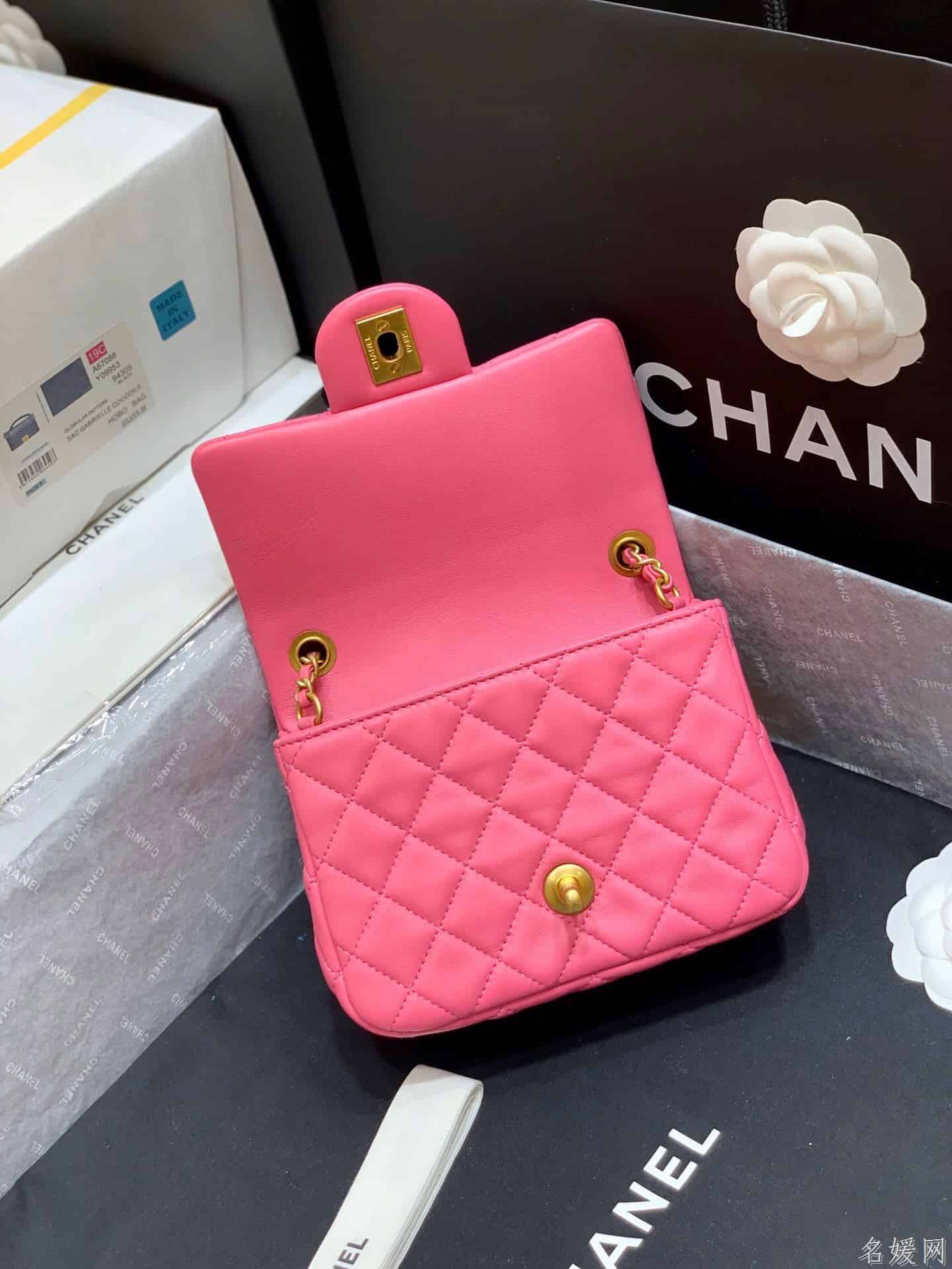 Chanel/香奈儿 2020新款CF方胖子大金珠链条包 AS1786