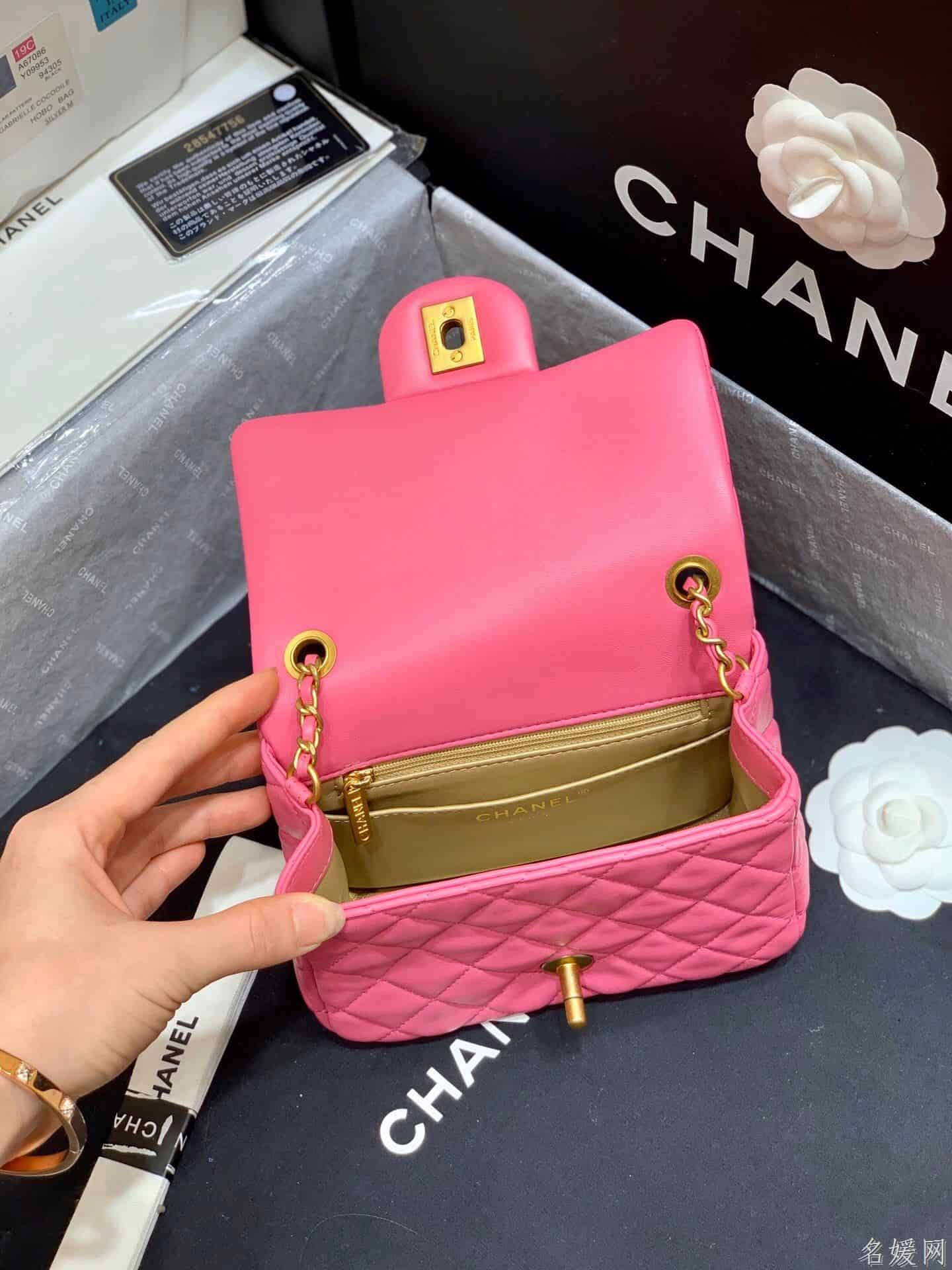 Chanel/香奈儿 2020新款CF方胖子大金珠链条包 AS1786