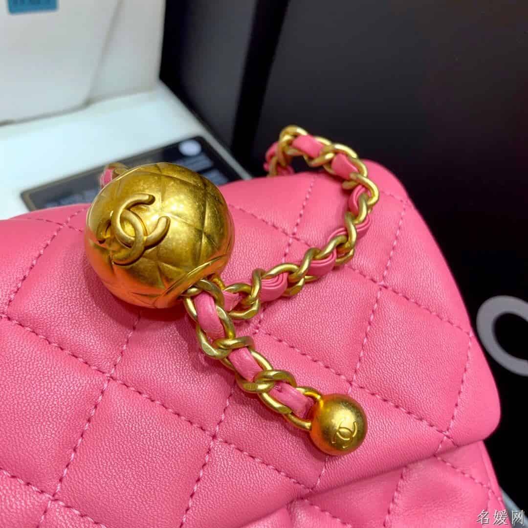 Chanel/香奈儿 2020新款CF方胖子大金珠链条包 AS1786
