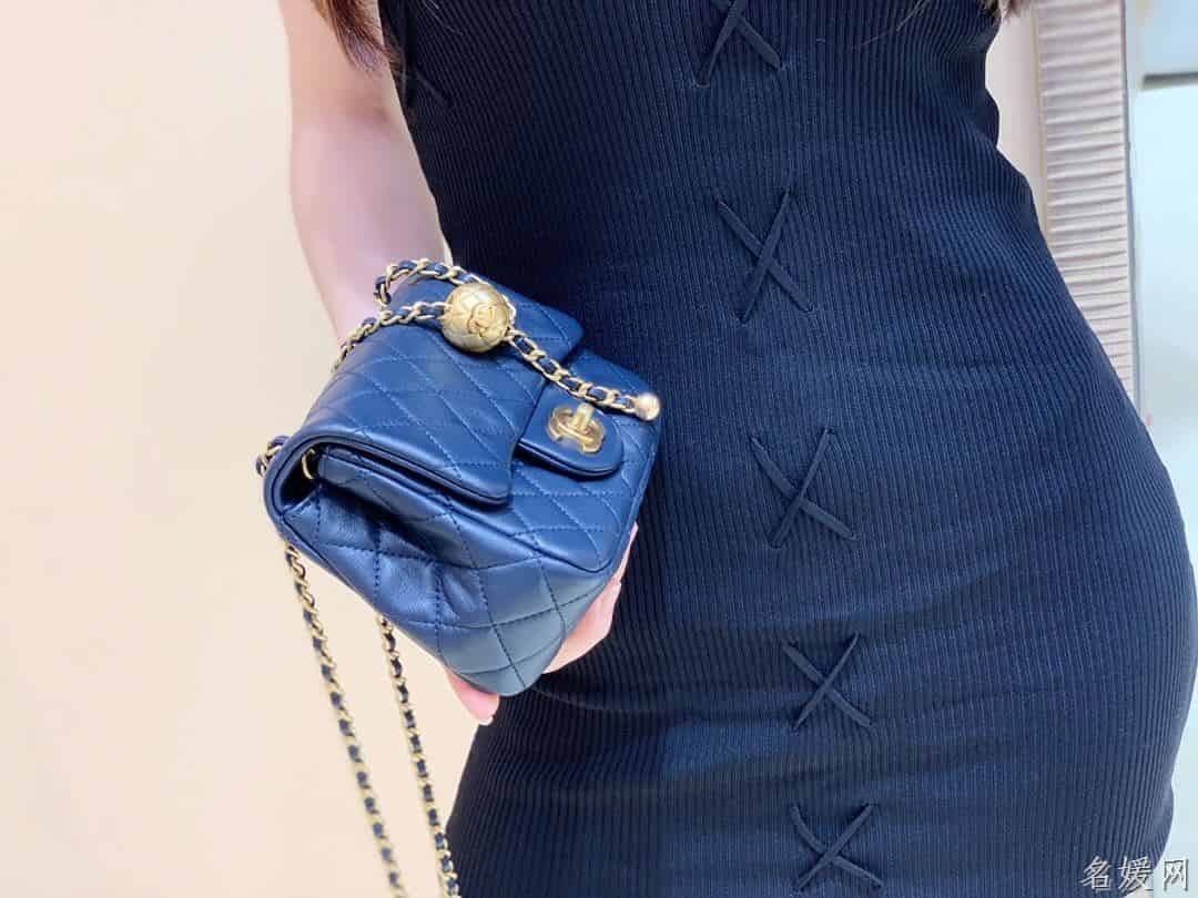 Chanel/香奈儿 2020新款CF方胖子大金珠链条包 AS1786