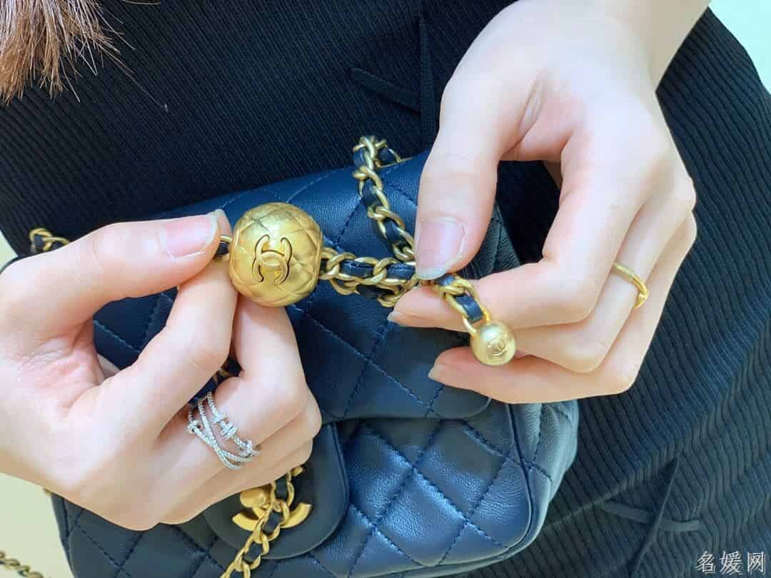 Chanel/香奈儿 2020新款CF方胖子大金珠链条包 AS1786