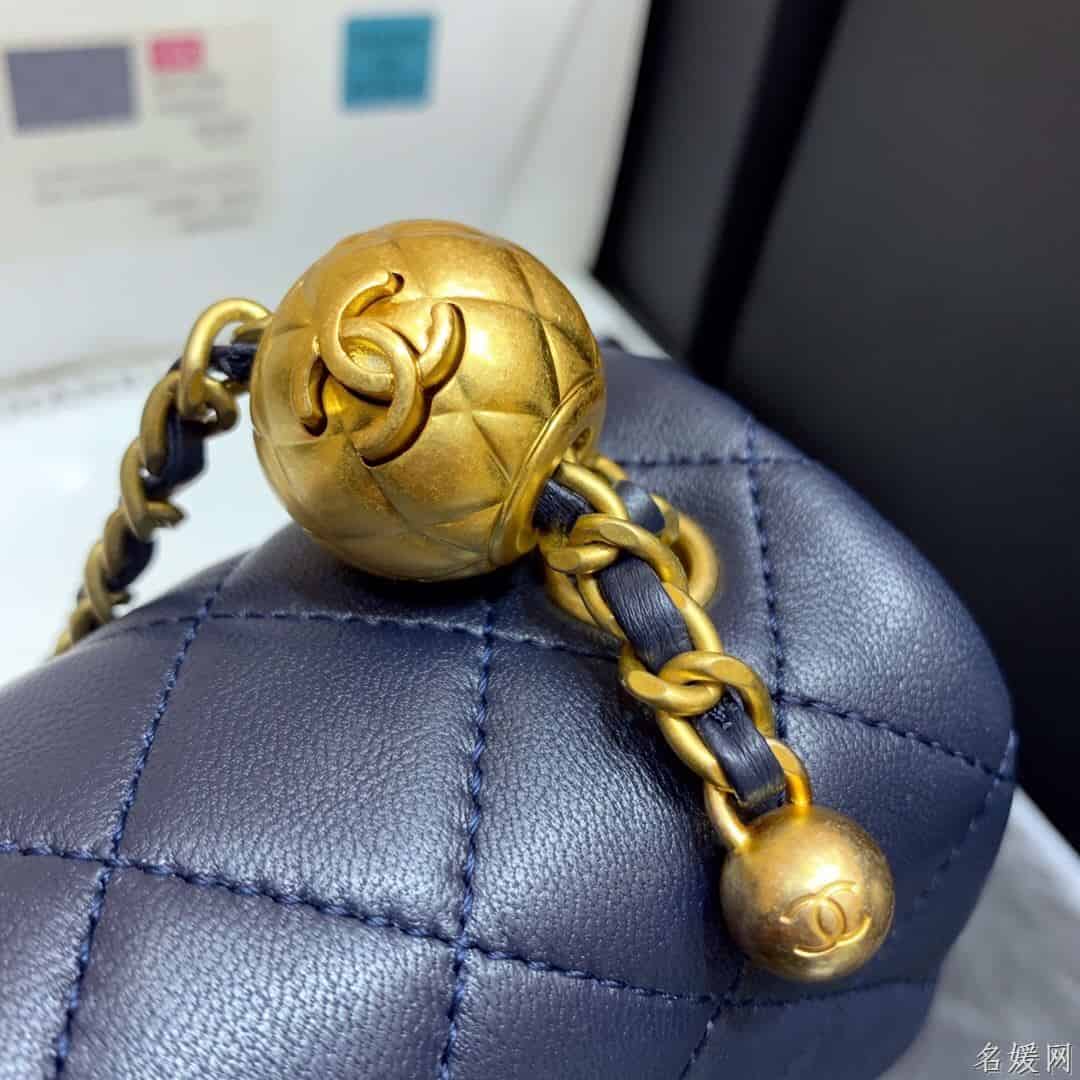 Chanel/香奈儿 2020新款CF方胖子大金珠链条包 AS1786