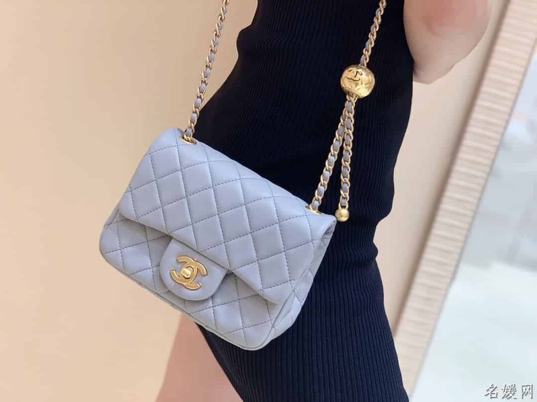 Chanel/香奈儿 2020新款CF方胖子大金珠链条包 AS1786