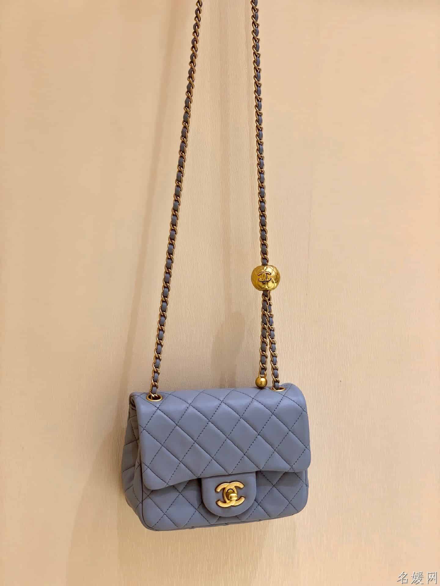 Chanel/香奈儿 2020新款CF方胖子大金珠链条包 AS1786