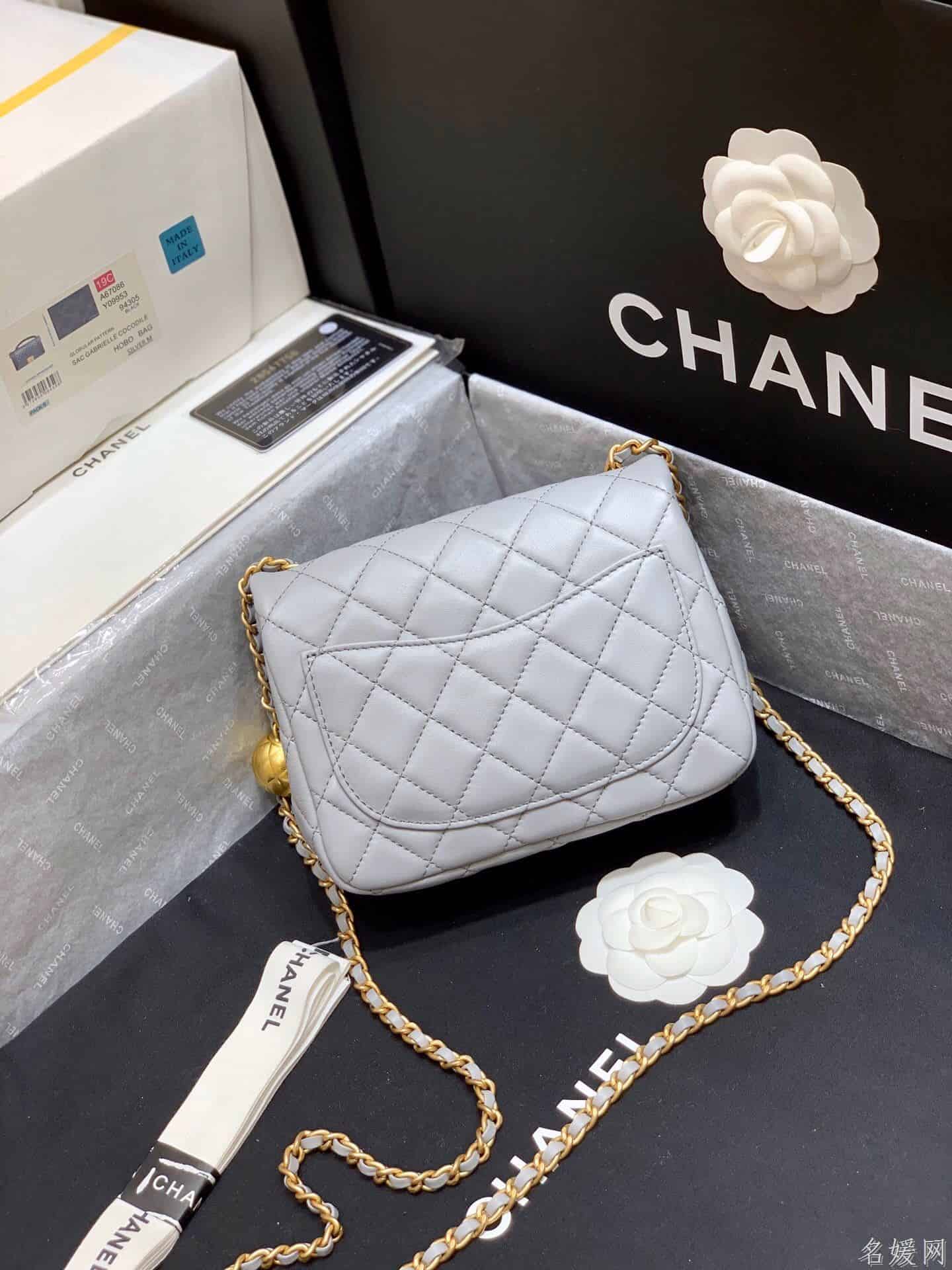 Chanel/香奈儿 2020新款CF方胖子大金珠链条包 AS1786
