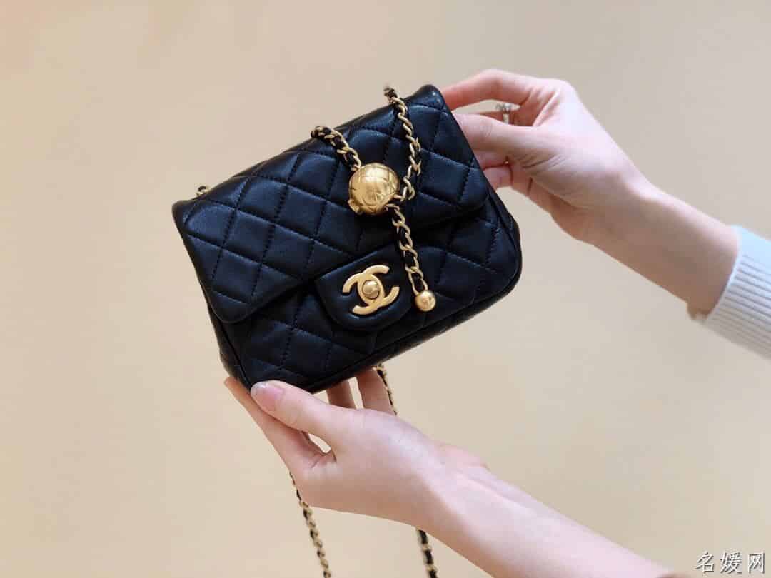 Chanel/香奈儿 2020新款CF方胖子大金珠链条包 AS1786