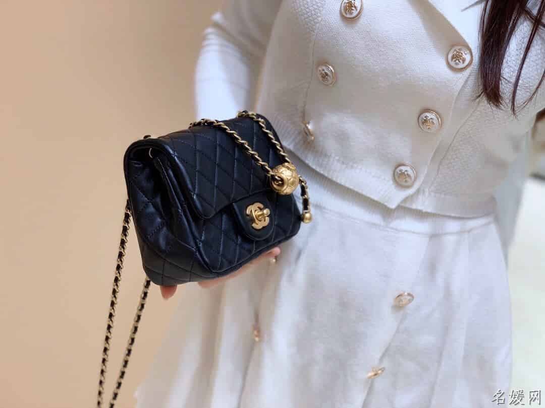Chanel/香奈儿 2020新款CF方胖子大金珠链条包 AS1786
