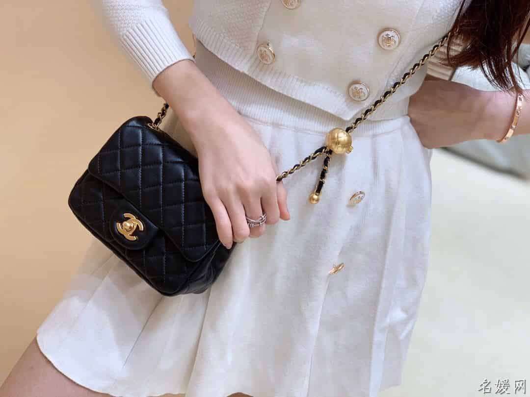 Chanel/香奈儿 2020新款CF方胖子大金珠链条包 AS1786
