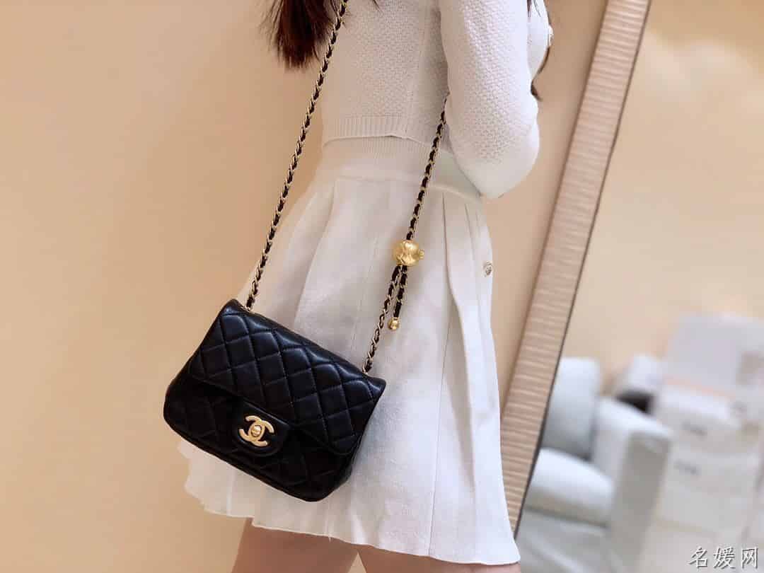 Chanel/香奈儿 2020新款CF方胖子大金珠链条包 AS1786