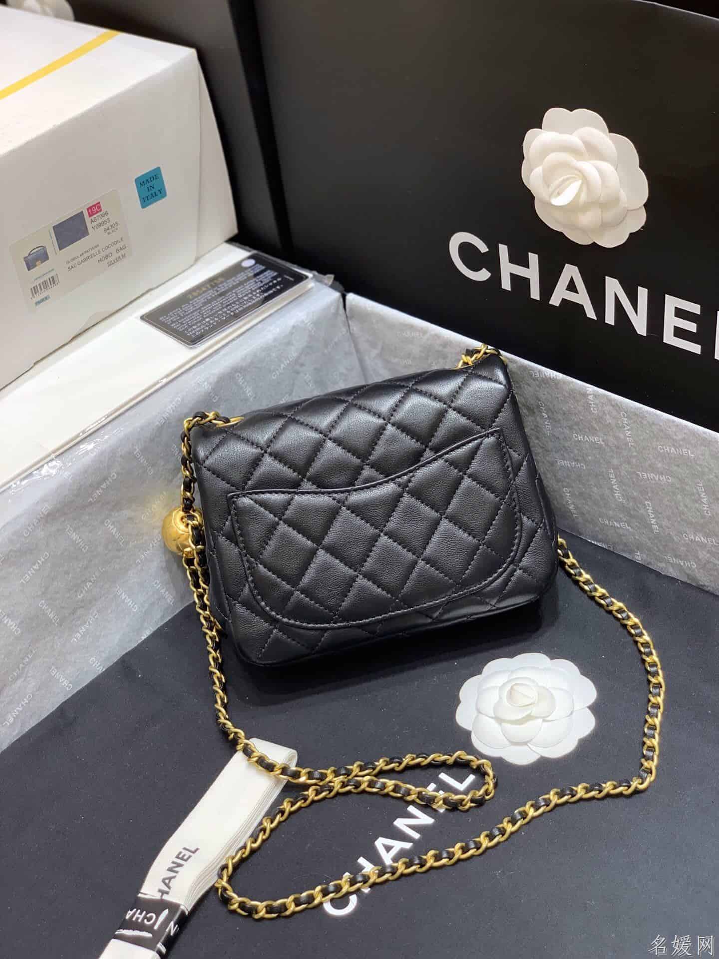 Chanel/香奈儿 2020新款CF方胖子大金珠链条包 AS1786