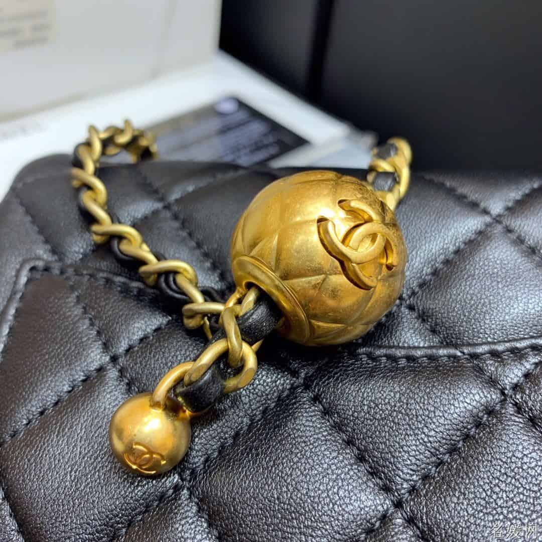 Chanel/香奈儿 2020新款CF方胖子大金珠链条包 AS1786