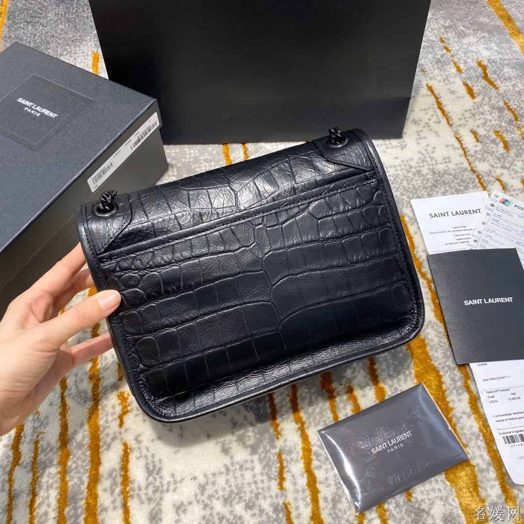 【原厂皮】YSL NIKI鳄鱼纹小号单肩斜挎包 533037