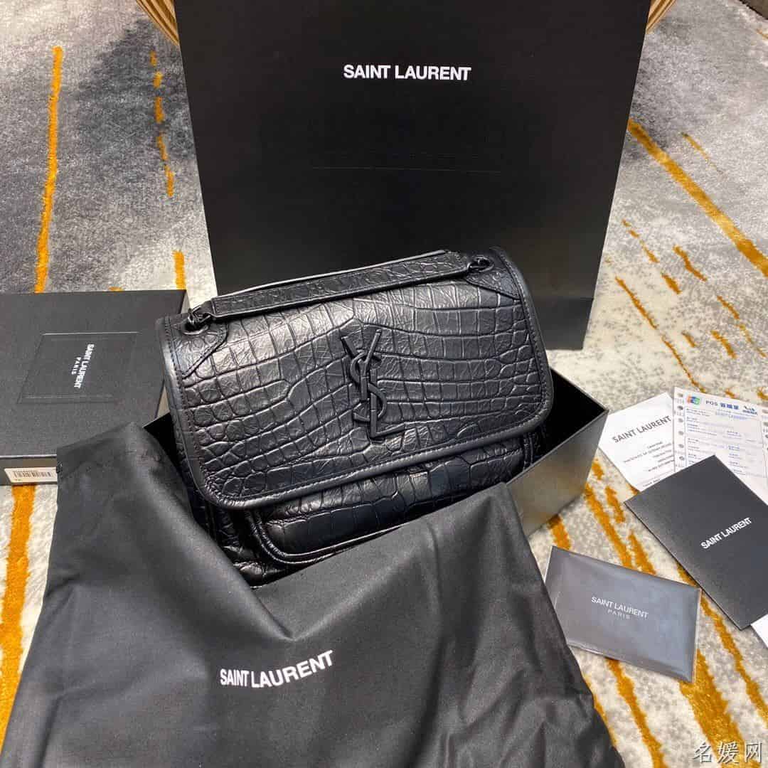 【原厂皮】YSL NIKI鳄鱼纹小号单肩斜挎包 533037