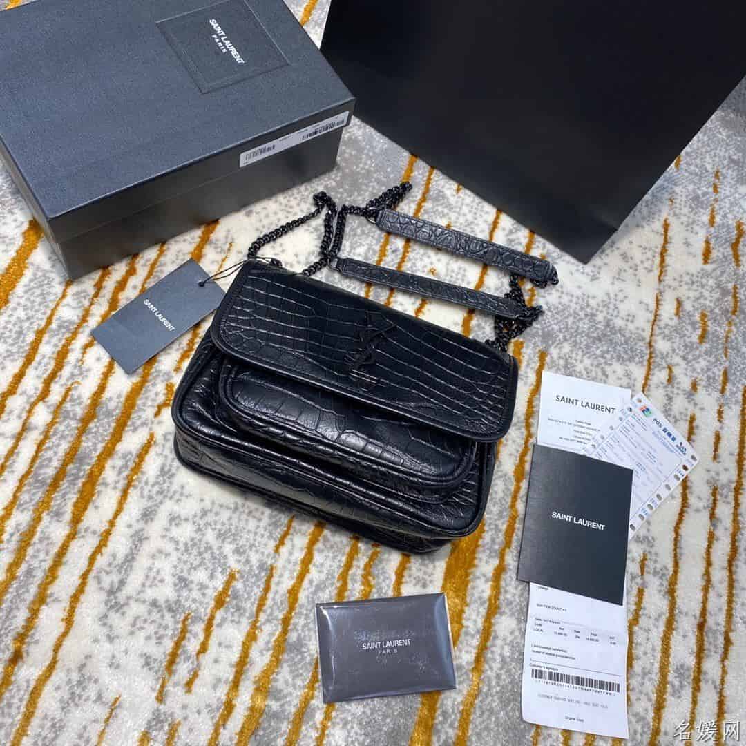 【原厂皮】YSL NIKI鳄鱼纹小号单肩斜挎包 533037