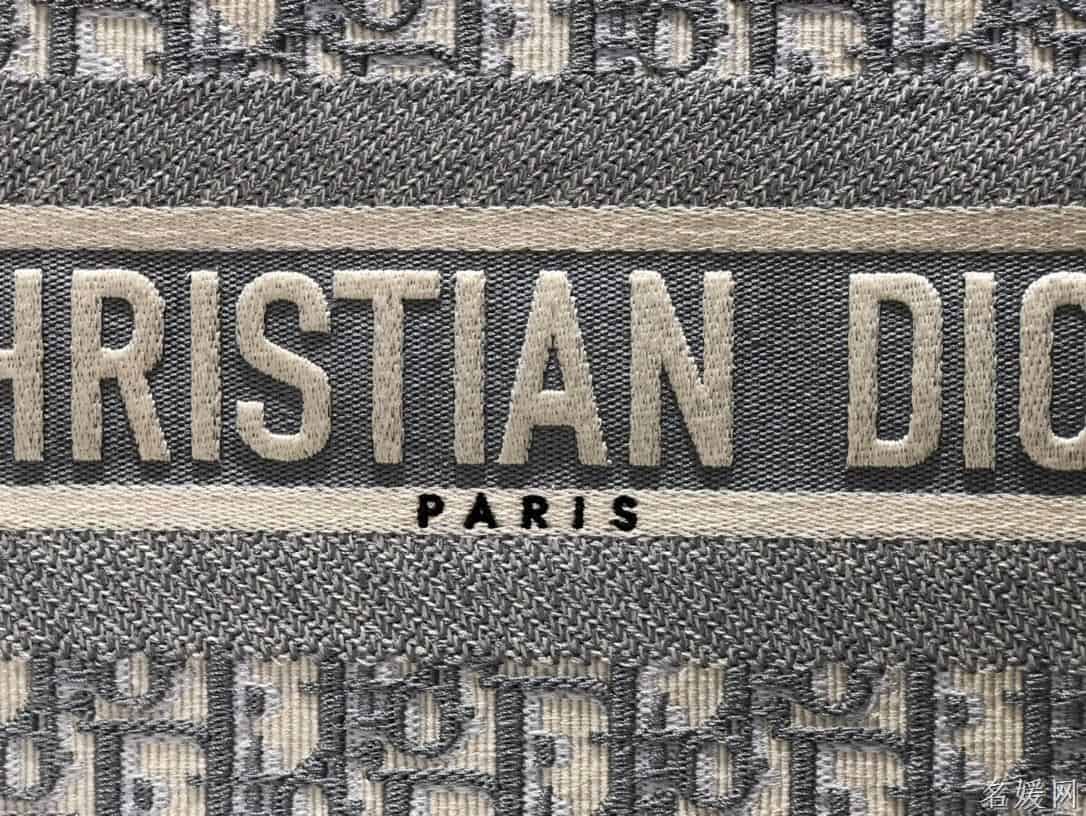 Dior/迪奥 小号灰色OBLIQUE 印花 BOOK TOTE托特包