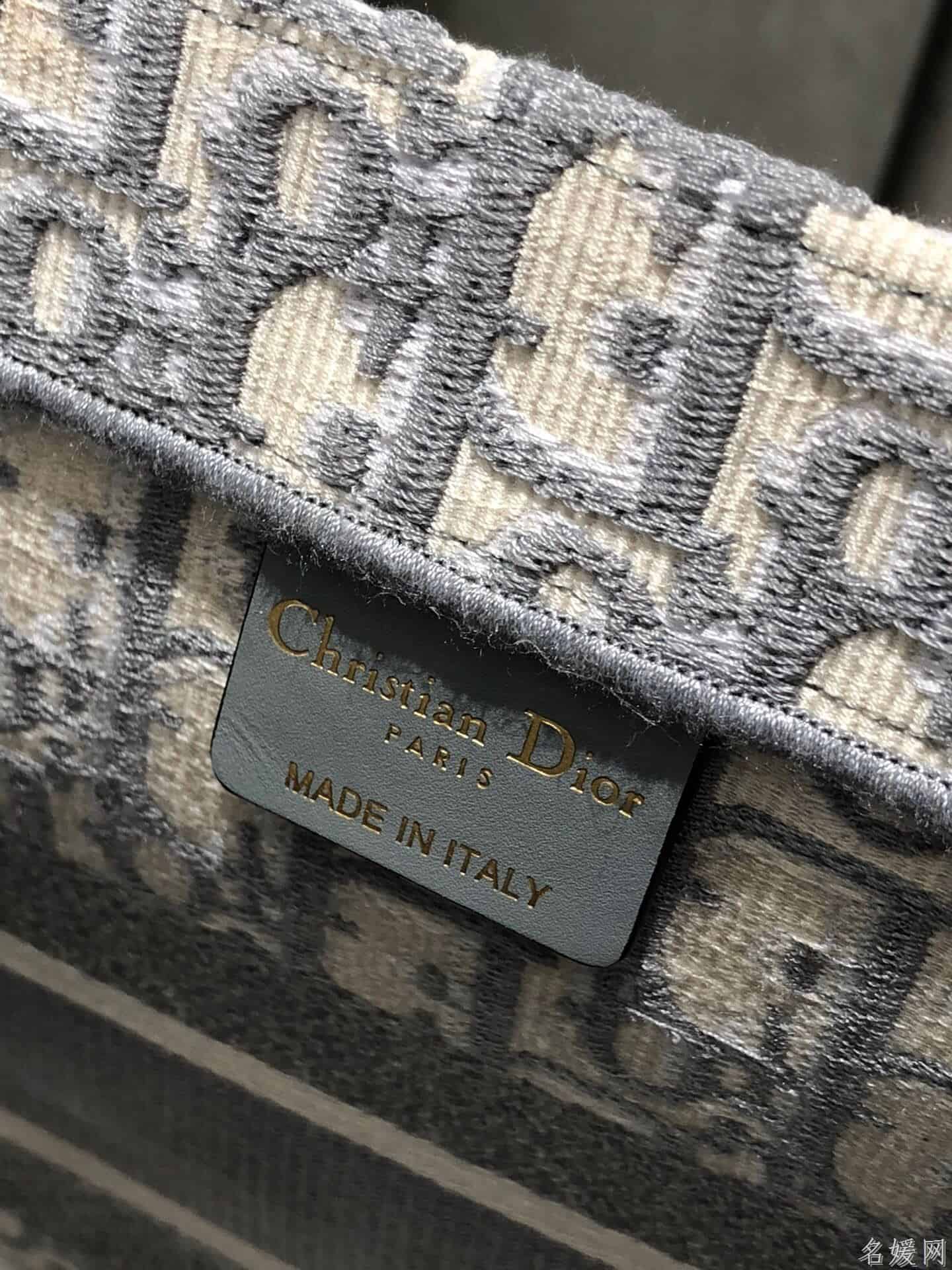 Dior/迪奥 小号灰色OBLIQUE 印花 BOOK TOTE托特包