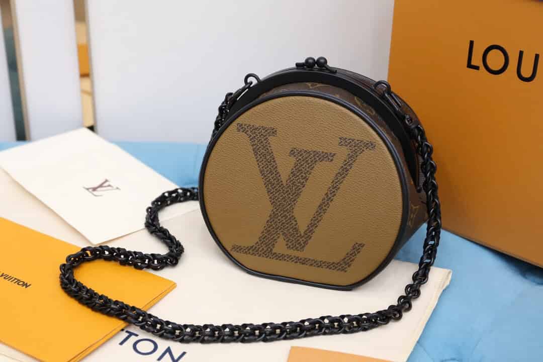 LV M45280 Boursicot Boîte Chapeau 圆形苹果包