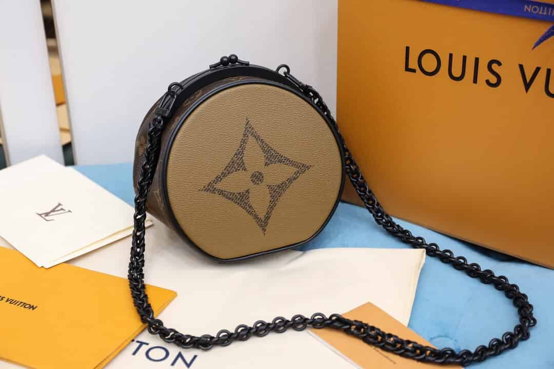 LV M45280 Boursicot Boîte Chapeau 圆形苹果包