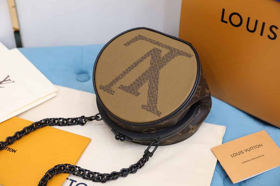 LV M45280 Boursicot Boîte Chapeau 圆形苹果包