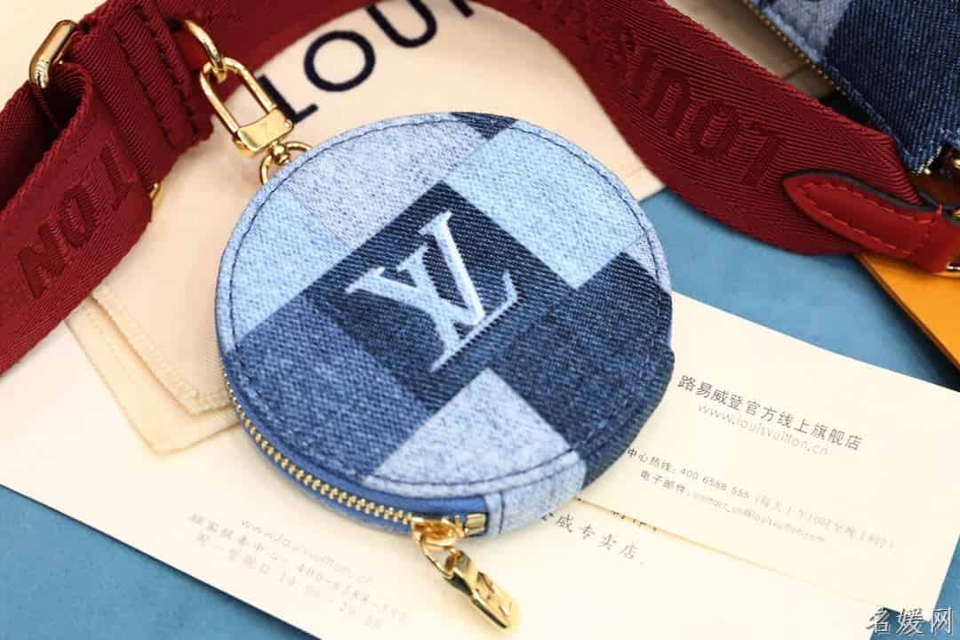 LV M44990 牛仔布五合一麻将包 三合一斜挎包
