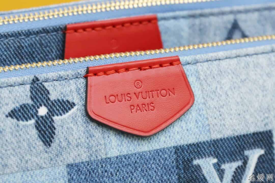 LV M44990 牛仔布五合一麻将包 三合一斜挎包