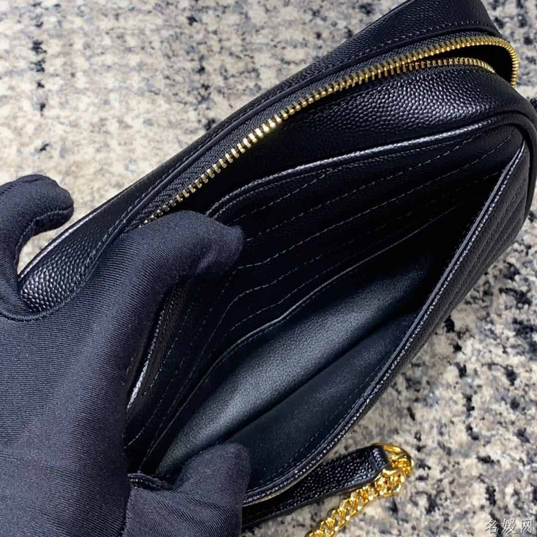 YSL/圣罗兰 LOU 迷你提花粒面压花真皮包 585040