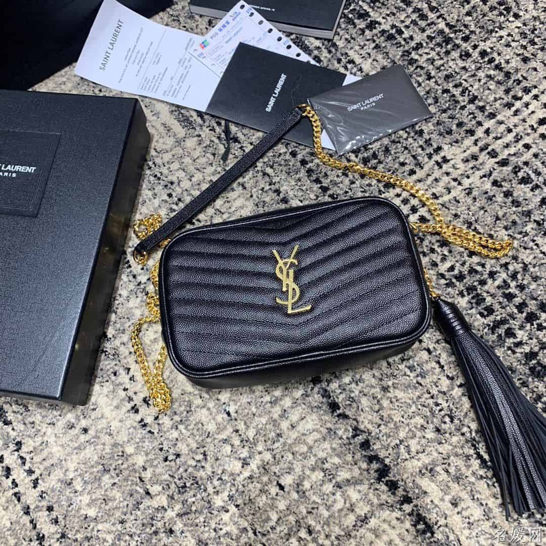 YSL/圣罗兰 LOU 迷你提花粒面压花真皮包 585040
