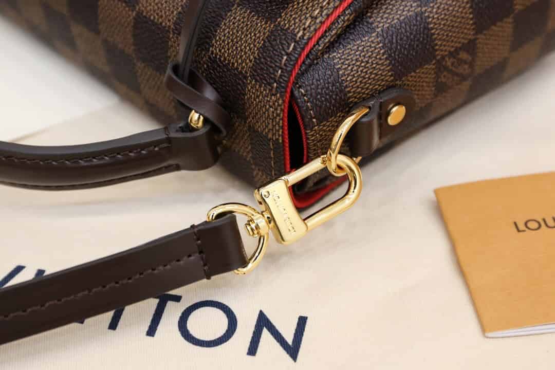 LV N53000 棋盘格Croisette邮差翻盖斜挎手提女包