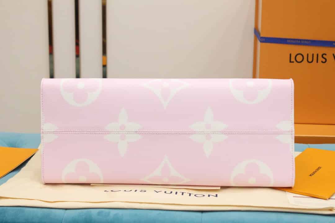 LV M45119 夏日系列ONTHEGO粉色渐变托特手提购物袋