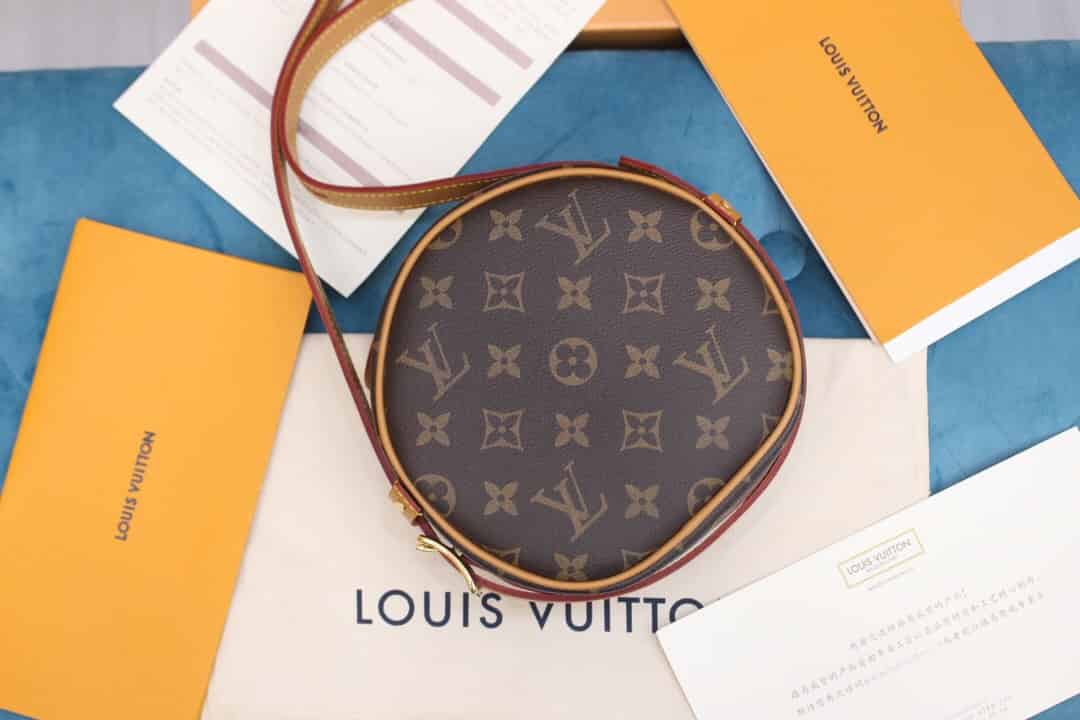 LV 2020新款老花圆饼包小号女包单肩斜挎包 M45149