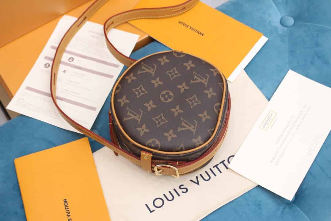 LV 2020新款老花圆饼包小号女包单肩斜挎包 M45149