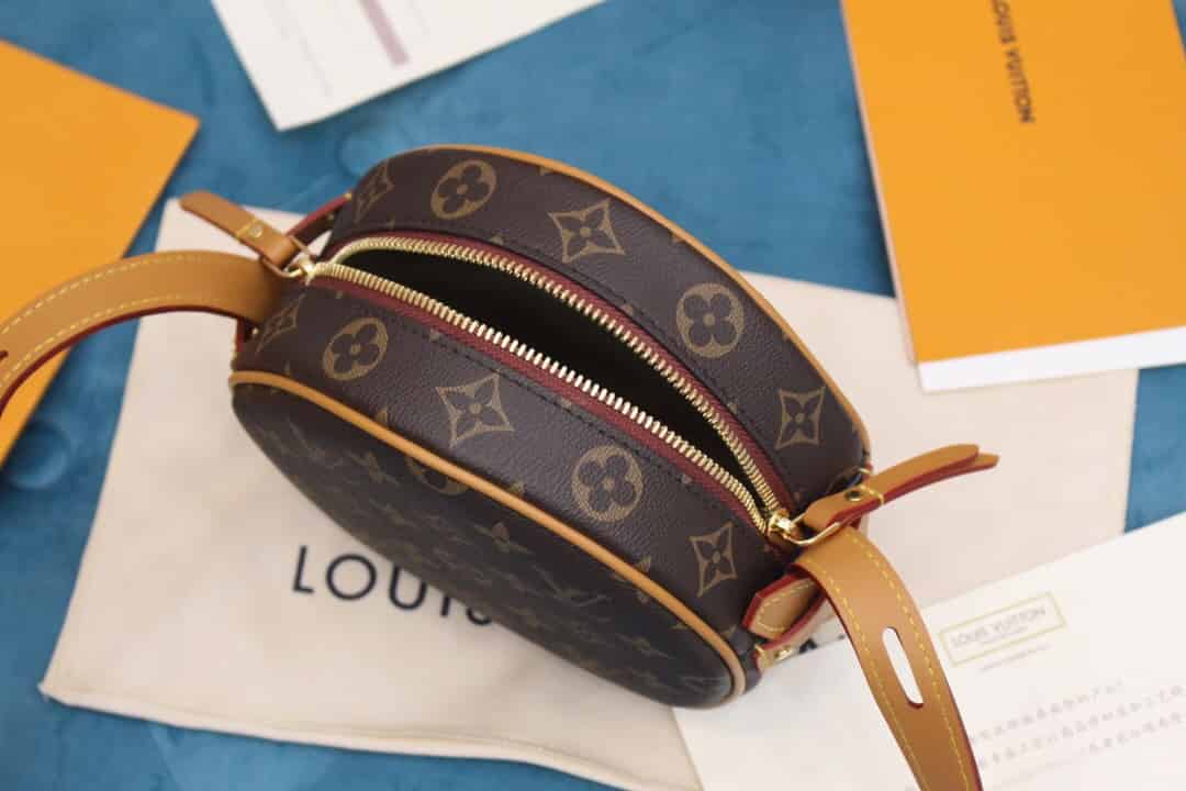 LV 2020新款老花圆饼包小号女包单肩斜挎包 M45149