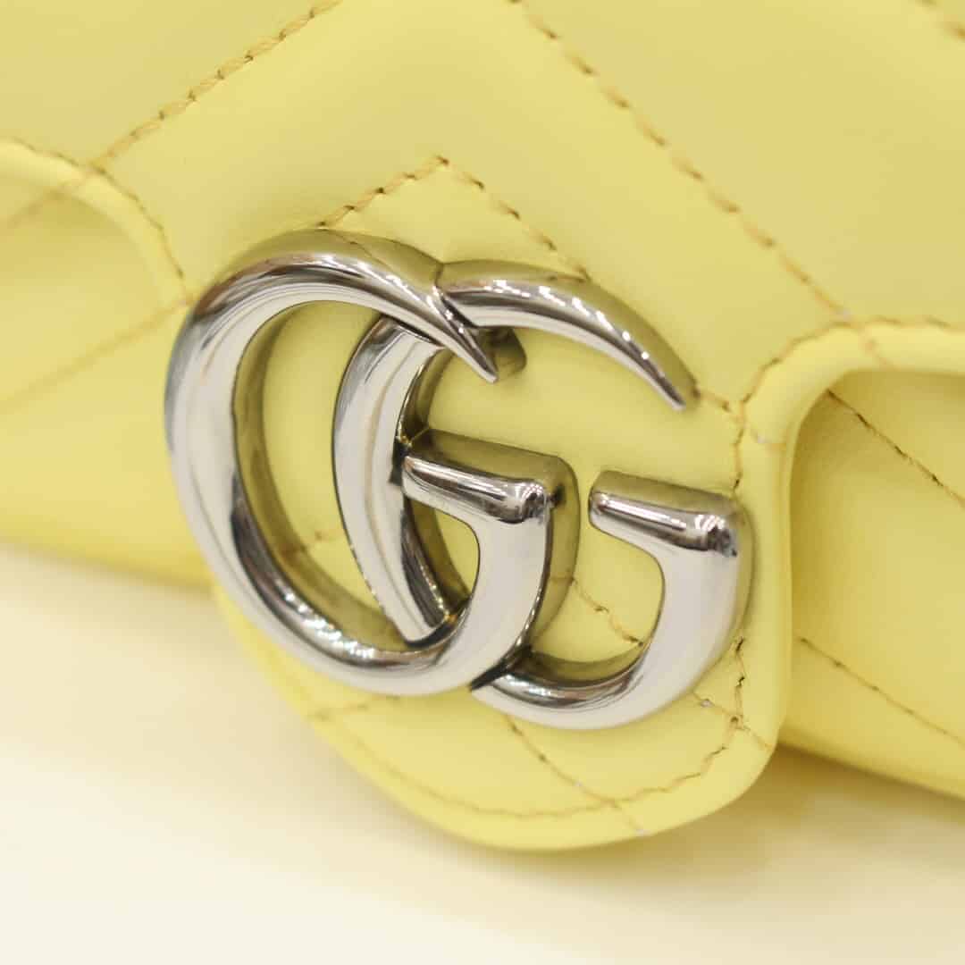 Gucci GG Marmont夏日缤纷马卡龙Mini链条斜挎包 476433