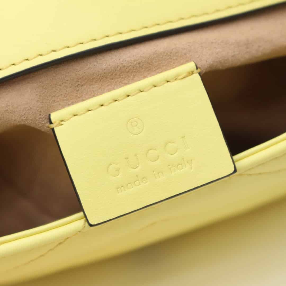 Gucci GG Marmont夏日缤纷马卡龙Mini链条斜挎包 476433