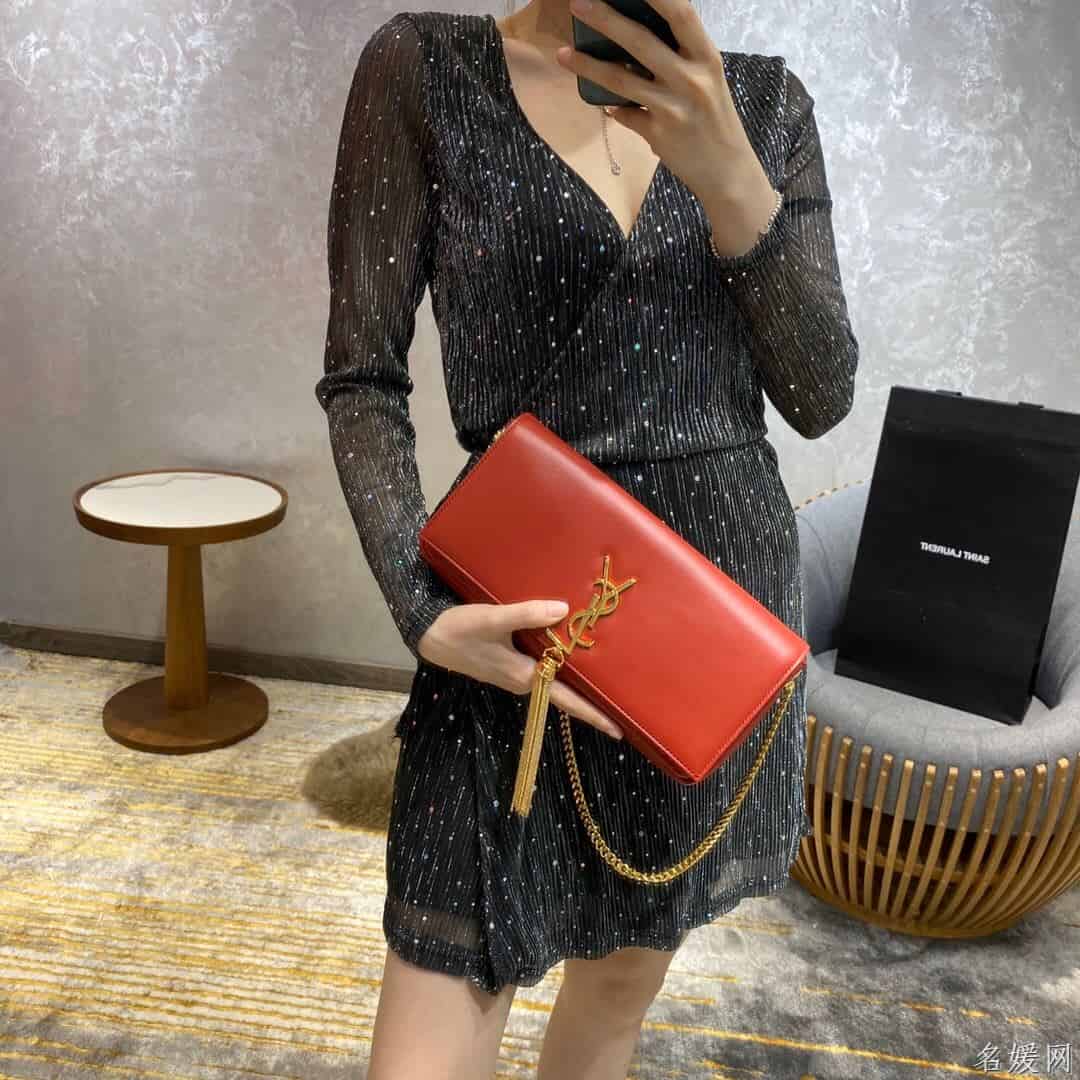 YSL kate 99 小羊皮链条单肩斜挎包 6042761EL0J6805