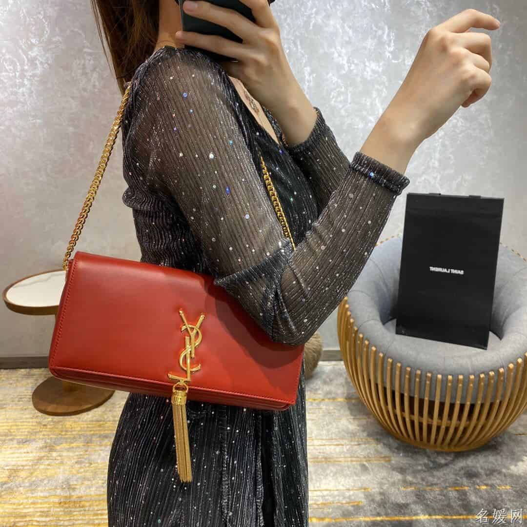 YSL kate 99 小羊皮链条单肩斜挎包 6042761EL0J6805