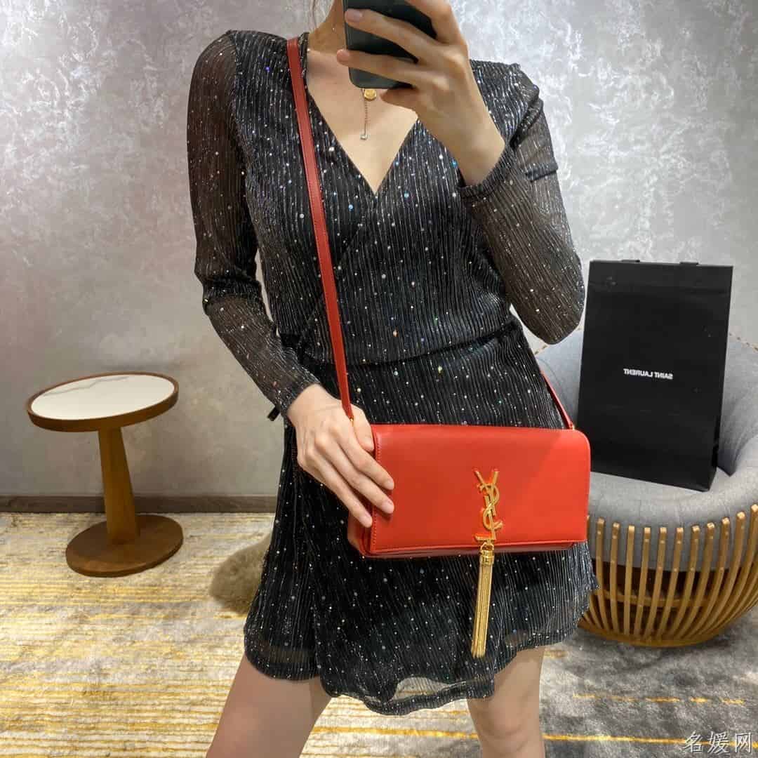 YSL kate 99 小羊皮链条单肩斜挎包 6042761EL0J6805