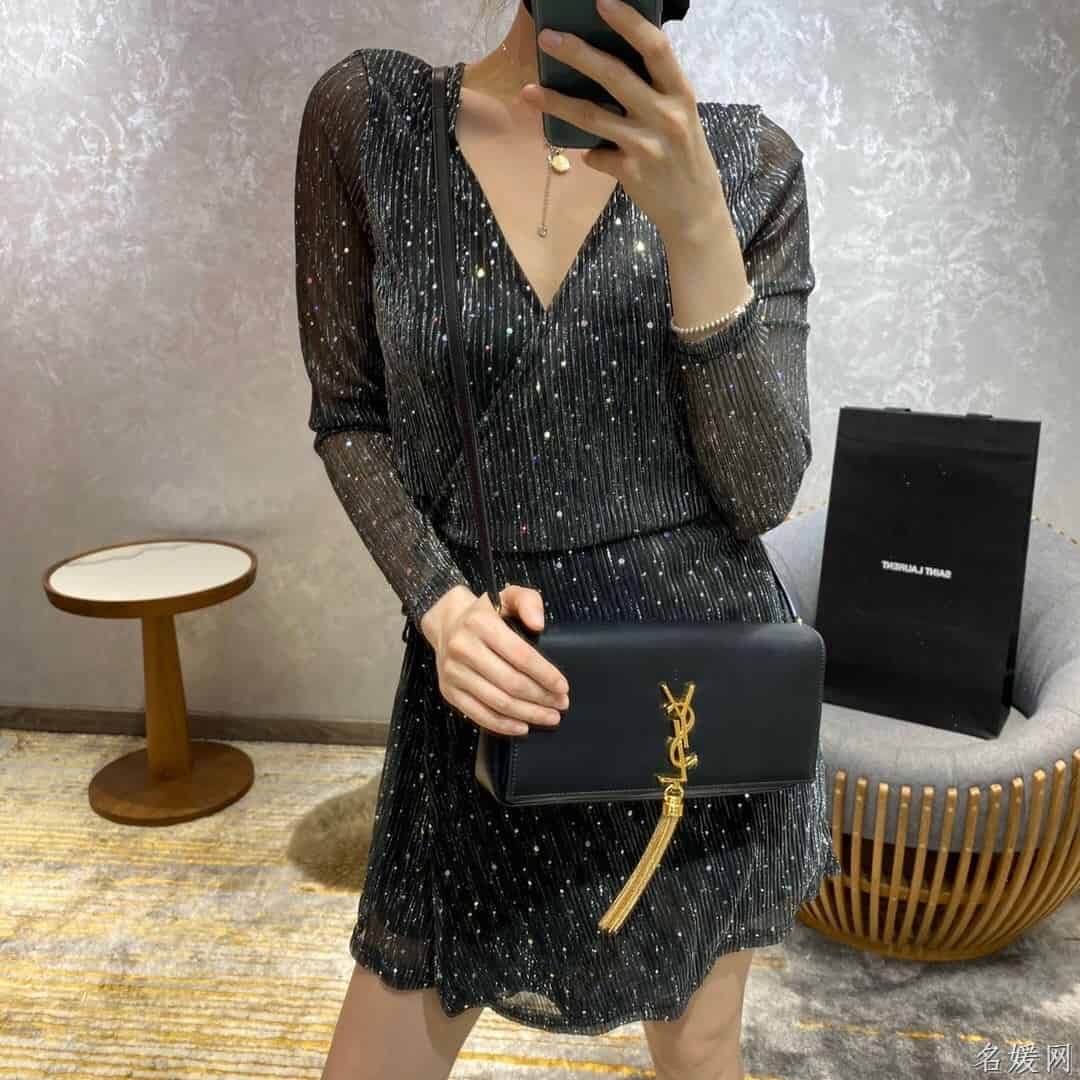 YSL kate 99 小羊皮链条单肩斜挎包 6042761EL0J1000