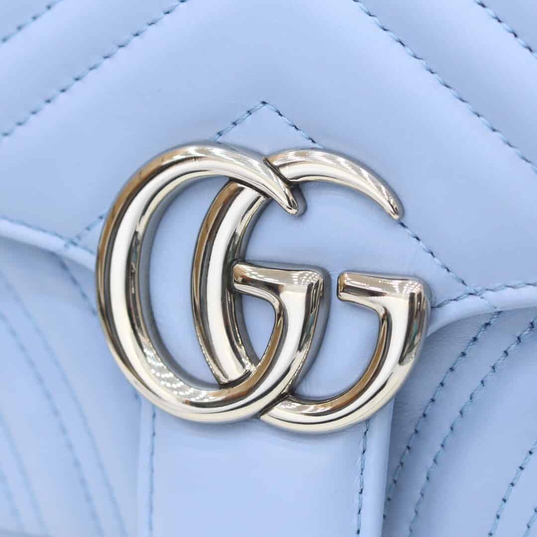 Gucci/古驰 马卡龙色GG Marmont系列马克龙肩背包 ‎446744
