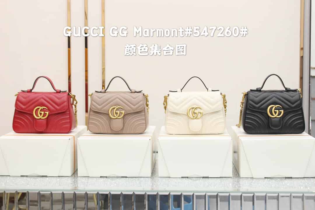 Gucci GG Marmont mini top handle bag 547260 DTDIT 9022