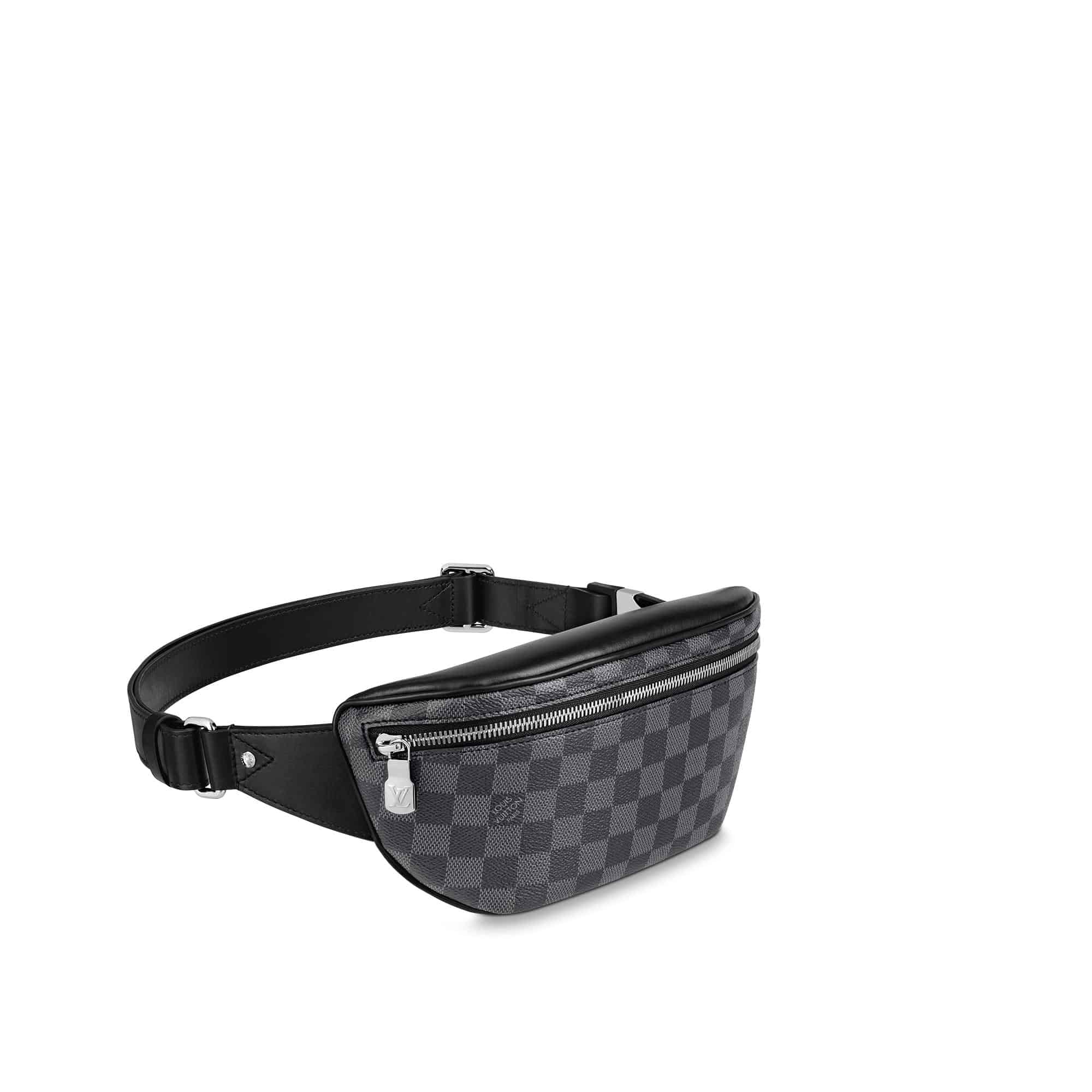 n40362lv黑棋盘格campusbumbag腰包