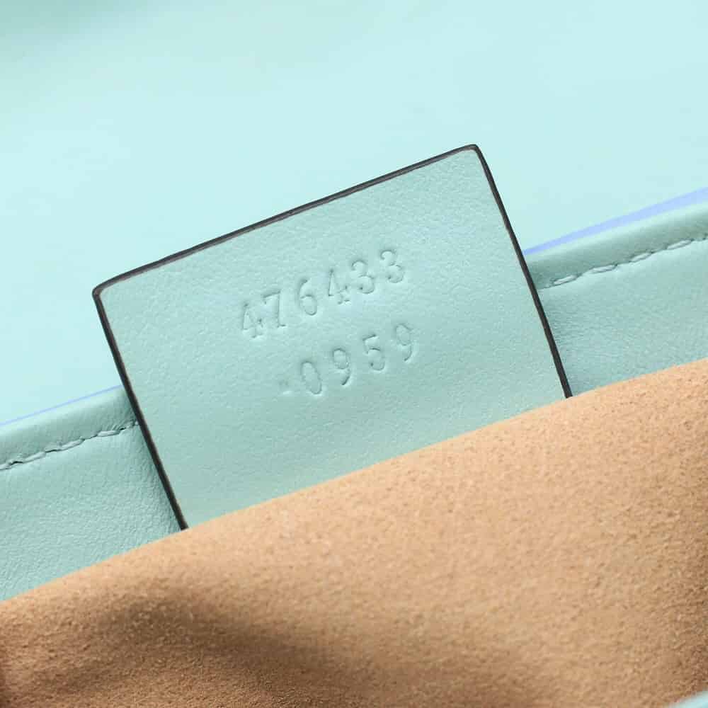 Gucci GG Marmont马卡龙系列绗缝皮革超迷你链条包 476433