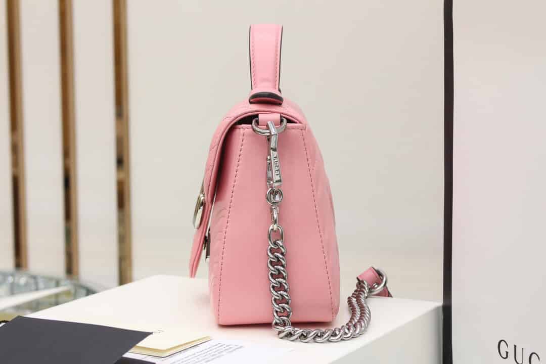 Gucci/古驰 GG Marmont系列迷你手提包 547260 DTDIP 5815