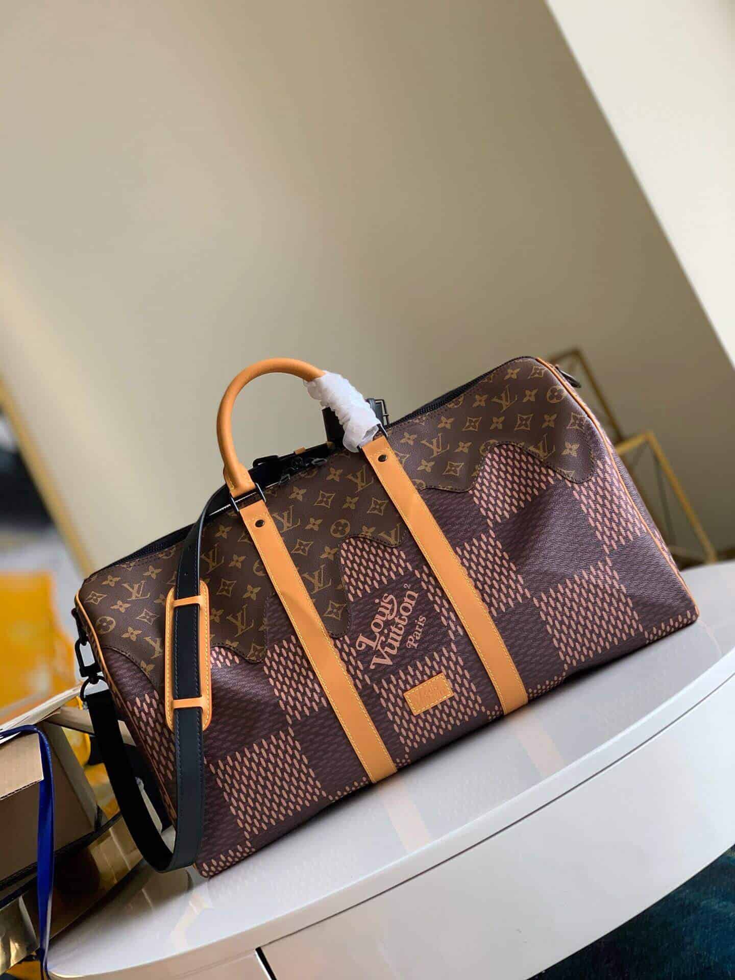 LV N40360 X NIGO限量联名系列Keepall 50 旅行袋