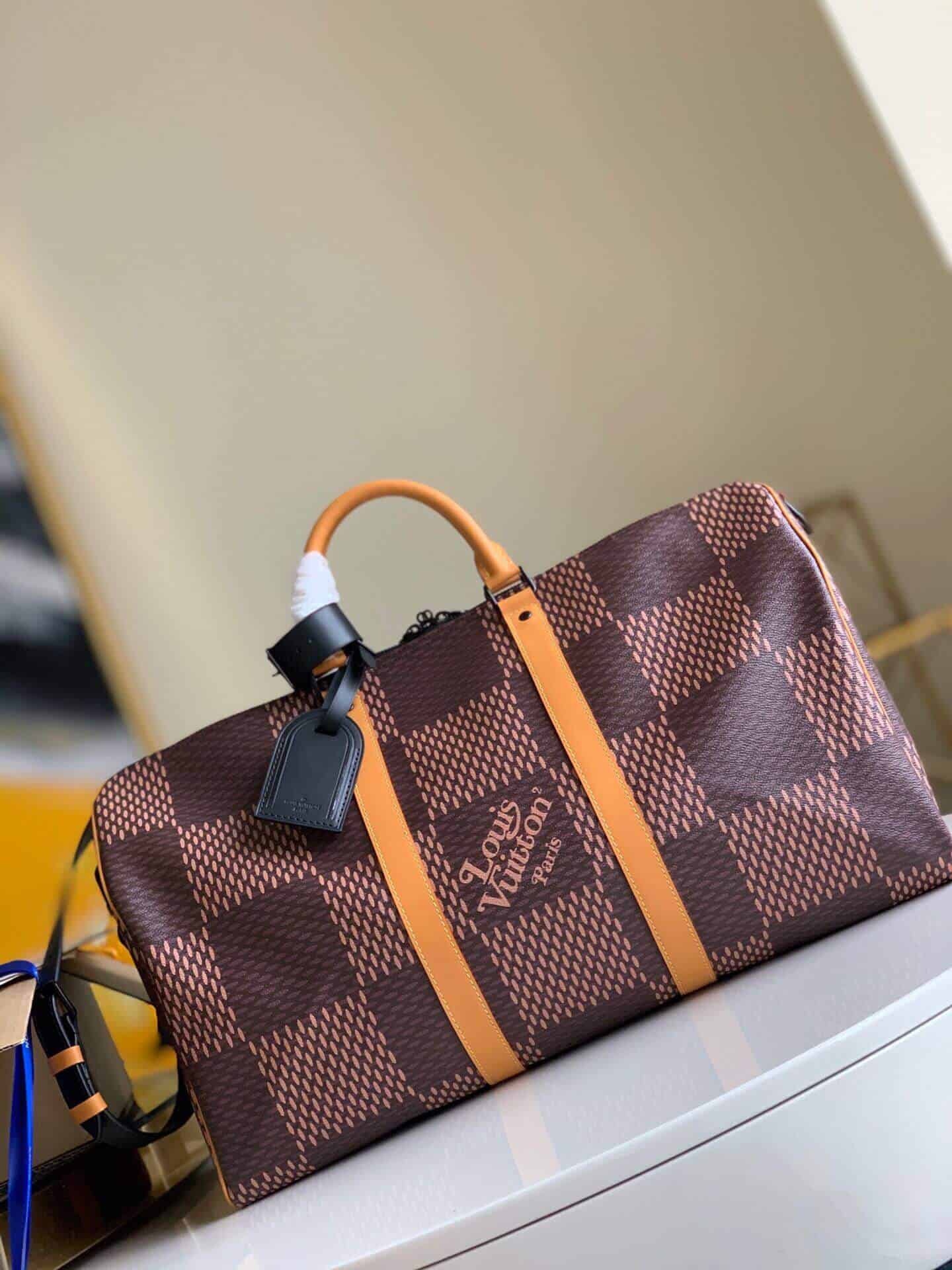 LV N40360 X NIGO限量联名系列Keepall 50 旅行袋