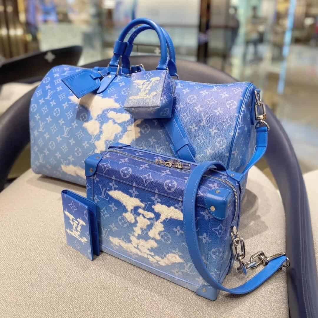 LV M45428 蓝天白云朵系列Keepall 50旅行袋
